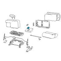 OEM Ford Excursion Cup Holder Diagram - 3C3Z-7813562-AAB