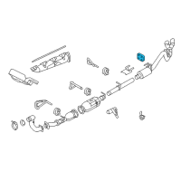 OEM 2008 Ford F-250 Super Duty Muffler Insulator Diagram - 7C3Z-5A262-A