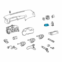 OEM 2013 Toyota Matrix Hazard Switch Diagram - 84332-02161