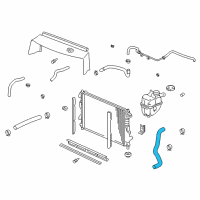 OEM 2003 Saturn Vue Radiator Outlet Hose (Lower) Diagram - 22685158