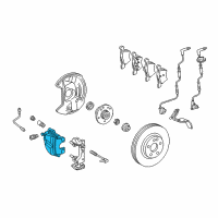 OEM 2007 Chrysler Crossfire CALIPER-Disc Brake Diagram - 5139586AA