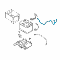 OEM 2020 Kia Rio Battery Wiring Assembly Diagram - 91850H9110