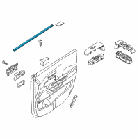 OEM 2015 Kia Sedona WEATHERSTRIP-Front Door Belt Inside Diagram - 82231A9000