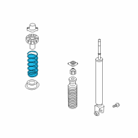 OEM Infiniti G35 Rear Coil Spring Diagram - 55020-JL30B