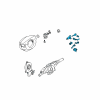 OEM Infiniti Key Set Cylinder Lock Diagram - 99810-ZQ10A