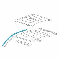 OEM 2006 Ford F-150 Weatherstrip Diagram - 5L3Z-1651223-AA