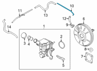 OEM 2019 Nissan Versa Note Tube-Booster To Tank Diagram - 47401-1HK3A