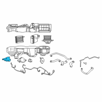 OEM Dodge Stratus Air Conditioning Blend Door Actuator Diagram - 4885207AB