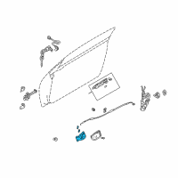 OEM 2001 Dodge Stratus Interior Door Handle Diagram - MR473711