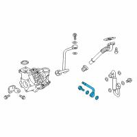 OEM Chevrolet Express 3500 PIPE-TURBO COOL RTN Diagram - 24587023