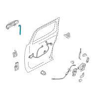 OEM 2004 Mercury Mountaineer Handle Rod Diagram - 4L2Z-7826596-AA