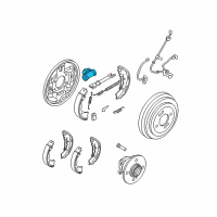 OEM Kia Rio Cylinder Assembly-Rear Wheel Diagram - 583301G000