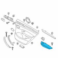 OEM 2012 BMW X3 Armrest, Left Diagram - 51-41-7-250-819