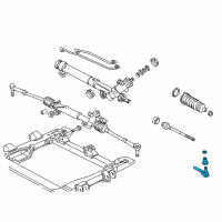 OEM 2010 Chevrolet Impala Rod Kit, Steering Linkage Outer Tie Diagram - 26086580