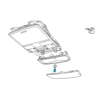 OEM 2011 Chevrolet Caprice Run Lamp Bulb Diagram - 92076164