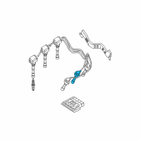 OEM Kia Spark Plug Cable Assembly No.3 Diagram - 2744039800