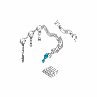 OEM 2005 Kia Sorento Spark Plug Cable Assembly No.5 Diagram - 2746039800