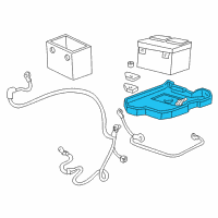 OEM 2004 GMC Sonoma Tray Asm-Battery Diagram - 15020434