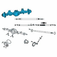 OEM 2020 Ram 2500 Axle-Rear Complete Diagram - 68295628AE