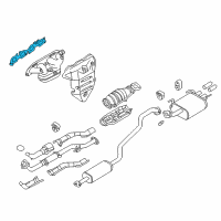 OEM 2000 Nissan Sentra Gasket-Exhaust Manifold, A Diagram - 14036-7J500