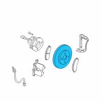 OEM 2009 Chevrolet HHR Rotor Diagram - 25994100