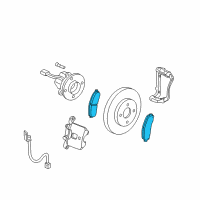 OEM Chevrolet HHR Front Pads Diagram - 25809846