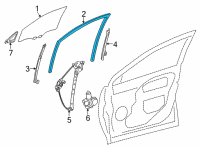 OEM 2022 Lexus NX350 RUN, FR DOOR GLASS Diagram - 68141-78020