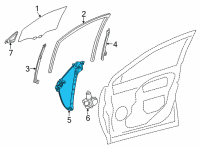 OEM 2022 Lexus NX350 REGULATOR SUB-ASSY Diagram - 69801-78030