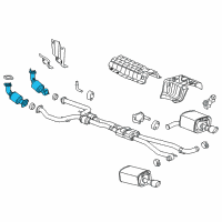 OEM 2014 Chevrolet SS Converter & Pipe Diagram - 92269742