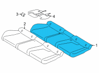 OEM BMW X6 FOAM PART SEAT CUSHION Diagram - 52-20-7-443-438