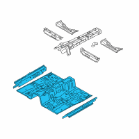 OEM 2017 Kia K900 Panel Assembly-Center Floor Diagram - 651103T200