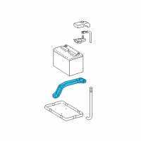 OEM 2007 Lexus ES350 Clamp Sub-Assy, Battery Diagram - 74404-06040