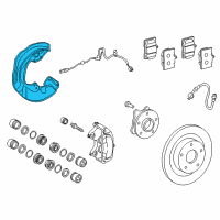 OEM 2017 Lexus GS350 Cover, Disc Brake Dust Diagram - 47781-30270