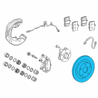 OEM 2017 Lexus GS450h Disc, Front LH Diagram - 43516-30061