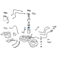 OEM 2016 Lexus RC200t Fuel Pump Filter Diagram - 23217-31080