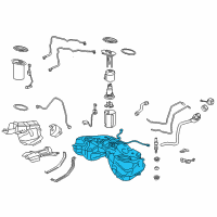 OEM 2022 Lexus RC350 Tank Sub-Assy, Fuel Diagram - 77001-53110