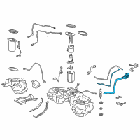 OEM 2020 Lexus RC300 Pipe Sub-Assembly, Fuel Diagram - 77201-24110