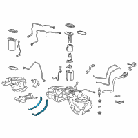 OEM Lexus GS200t Band Sub-Assembly, Fuel Diagram - 77601-53041