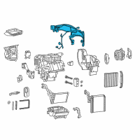 OEM 2015 Chrysler 200 A/C And Heater Diagram - 68223054AC