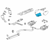 OEM 2013 Chevrolet Malibu Heat Shield Diagram - 13238806