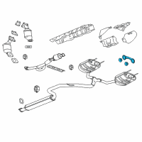 OEM Chevrolet Malibu Center Pipe Hanger Diagram - 23380570