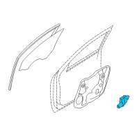 OEM 2009 Kia Borrego Motor Assembly-Front Power Window RH Diagram - 824602J000