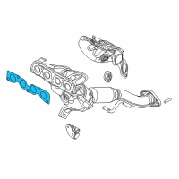 OEM Scion Manifold With Converter Gasket Diagram - 17173-WB001