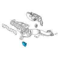 OEM Scion Manifold With Converter Bracket Diagram - 25591-WB001