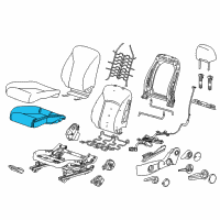 OEM Chevrolet Cruze Limited Pad Asm-Front Seat Cushion Diagram - 95025089