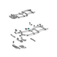 OEM 2002 Toyota Tacoma Bracket Sub-Assembly, Spring LH Diagram - 48407-35020