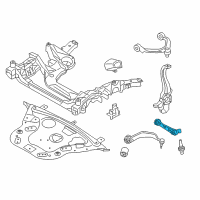 OEM 2015 BMW 550i GT Bottom Rubber Mount Wishbone, Left Diagram - 31-12-6-777-739