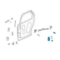 OEM 2003 Buick Rendezvous Lock Assembly Diagram - 19120292