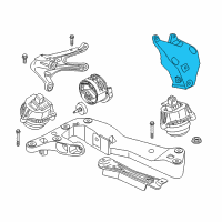 OEM 2020 BMW X3 Engine Mount Bracket Left Diagram - 22-11-6-861-565