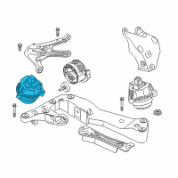 OEM BMW 530e Engine Mount Right Diagram - 22-11-6-860-500